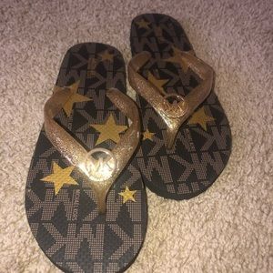 Michael Kors thong flip flops